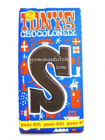 Tonys Chocolonely Dark Chocolate Letter Fair Trade