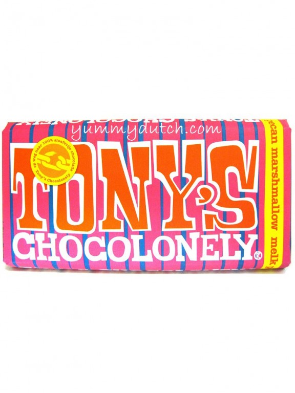 Fair Trade Milk Chocolate Pecan Marshmallow Tonys Chocolonely | Yummy Dutch