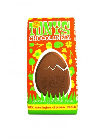 Tonys Chocolonely Easter Egg Bar - Lemon Meringue