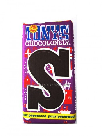 Tonys Chocolonely Fair Trade Chocolate Letter Dark Pepernoot