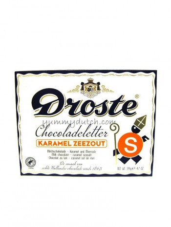 Droste Milk Chocolate Letter Caramel Sea Salt